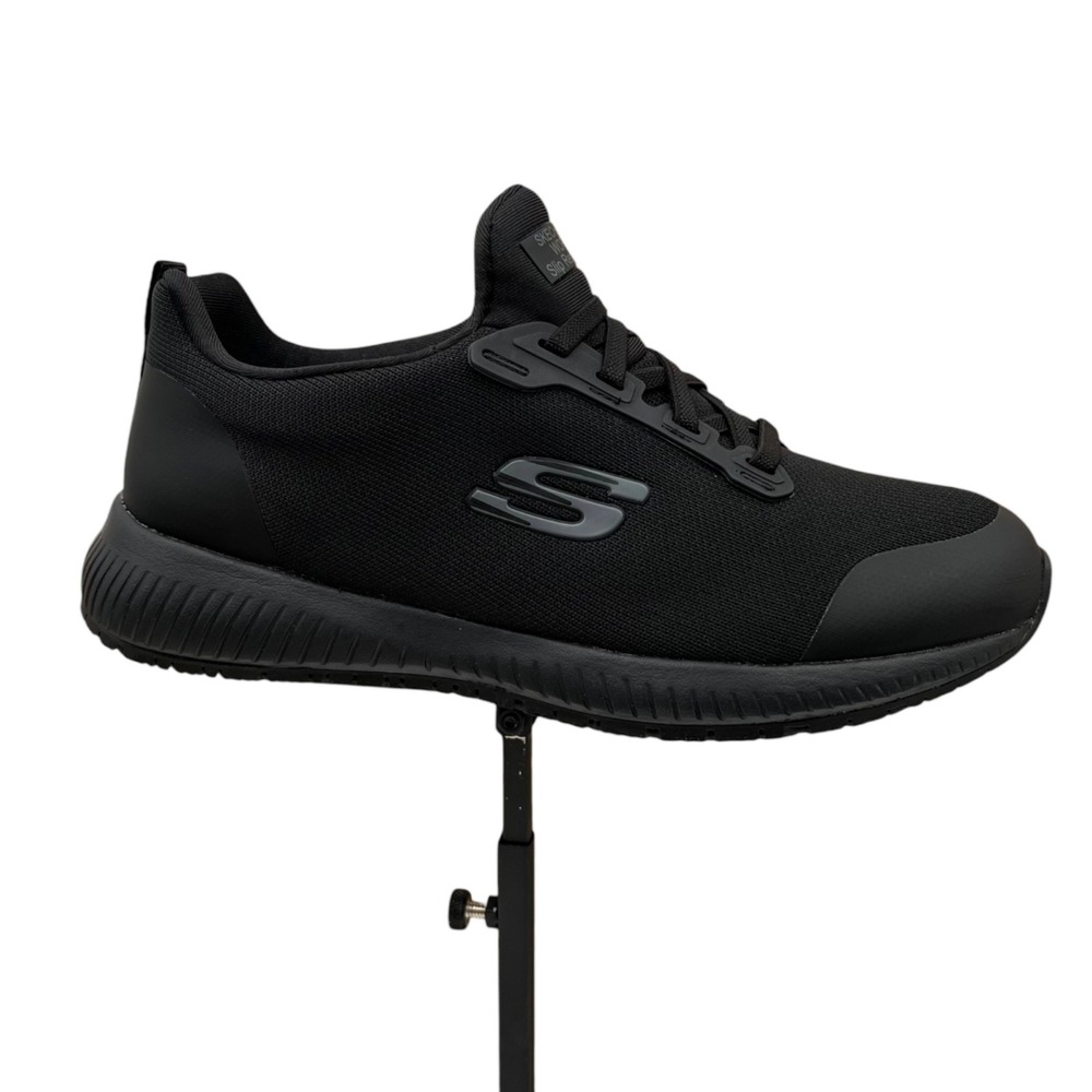 Skechers Women's Food Service Squad SR Work Slip-on Shoes Size 7.5 Wide Black